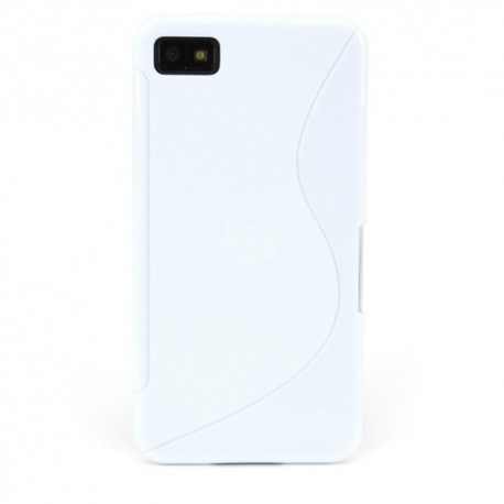 Funda Mooster Blackberry Z10 blanca tpu