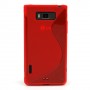 Funda Mooster LG Optimus P700 roja tpu