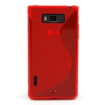 Funda Mooster LG Optimus P700 roja tpu