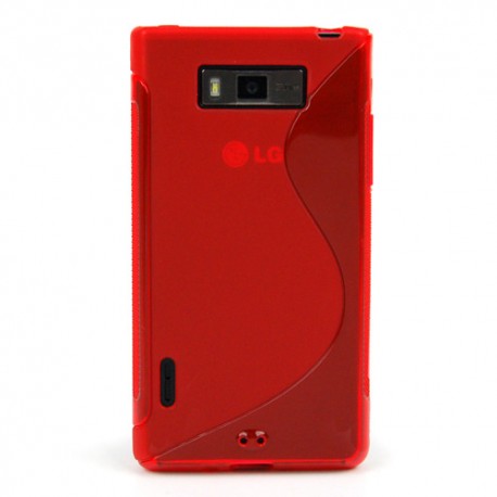 Funda Mooster LG Optimus P700 roja tpu