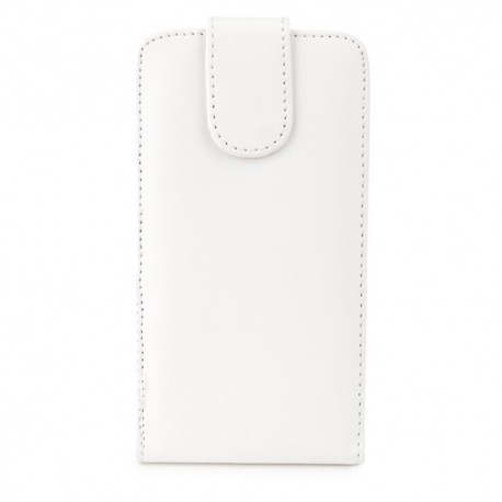 Funda Mooster LG Optimus L9 blanca de piel slim