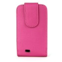 Funda Samsung Galaxy Mini S5570 fucsia de piel slim