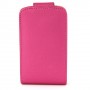 Funda Samsung Galaxy Mini S5570 fucsia de piel slim