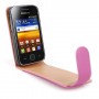 Funda Mooster Samsung Galaxy Y S5360 fucsia de piel slim