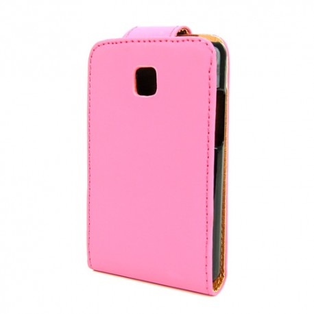 Funda LG optimus l3 ii rosa de piel slim MOOSTER