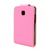 Funda LG optimus l3 ii rosa de piel slim MOOSTER