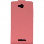 Funda  Mooster Sony Xperia C rosa de piel slim