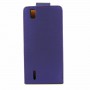 Funda Mooster Huawei Ascend P2 lila de piel slim