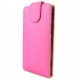 Funda Mooster Huawei Ascend P2 fucsia de piel slim