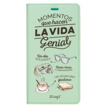 Funda tipo libro Mr Wonderful BQ E5 momentos