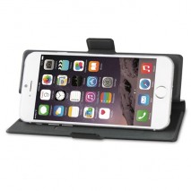 Funda tipo libro rotativa universal hasta 5" negra