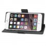 Funda tipo libro rotativa universal hasta 5,7" negra