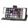 Funda tipo libro rotativa universal hasta 5,7" negra