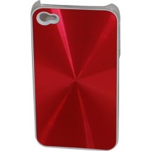 Carcasa Mooster trasera aluminio roja iPhone 4