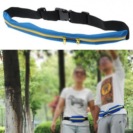 Riñonera portamovil deportiva elastica  azul