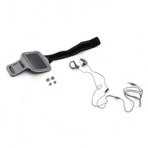 Kit sport Platinet  PM1070G gris  auriculares deportivos con micro+ funda brazalete para smartphone