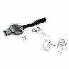 Kit sport Platinet  PM1070G gris  auriculares deportivos con micro+ funda brazalete para smartphone