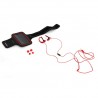 Kit sport Platinet PM1070R rojo auriculares deportivos con micro + funda brazalete para smartphone