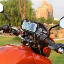 Funda Soporte para moto giratorio impermeable tamaño 14,5 x 7,5 cm,