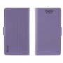 Funda tipo libro rotativa universal hasta 5" violeta