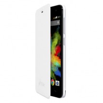 Funda tipo libro Wiko Bloom blanca