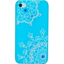 Carcasa trasera Mooster iPhone 4S estampado noria con diamantes azul
