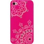 Carcasa trasera Mooster iPhone 4S estampado noria con diamantes rosa