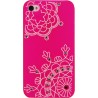 Carcasa trasera Mooster iPhone 4S estampado noria con diamantes rosa