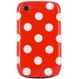 Carcasa rigida Mooster lunares roja Blackberry 8520