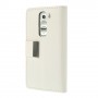 Funda tipo libro LG Optimus G2 Mini D610 / D618 / D620 blanca