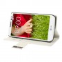 Funda tipo libro LG Optimus G2 Mini D610 / D618 / D620 blanca