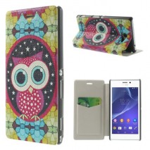 Funda tipo libro Sony Xperia M2 D2303/D2305/D2306/ M2 dual D2302 buho