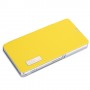 Funda tipo libro cuadricula Sony Xperia Z1 Compact D5503 amarilla