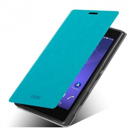 Funda tipo libro Sony Xperia T3 D5102 / D5103 / D5106 azul