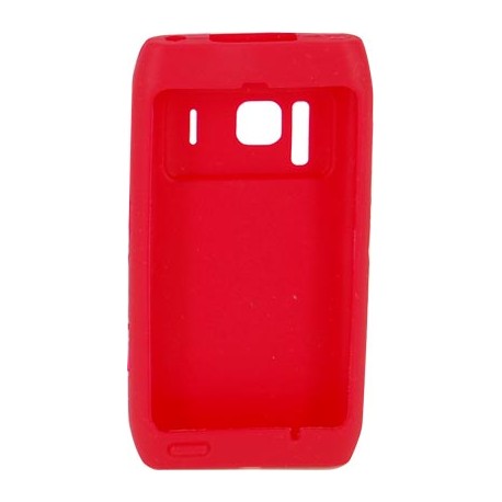 Funda Mooster trasera silicona Nokia N8 roja