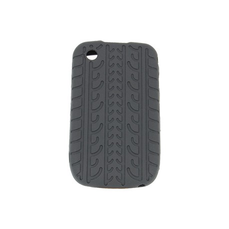 Funda Mooster trasera silicona Blackberry 8520 neumatico negra