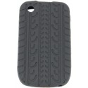 Funda Mooster trasera silicona Blackberry 8520 neumatico negra