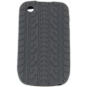 Funda Mooster trasera silicona Blackberry 8520 neumatico negra