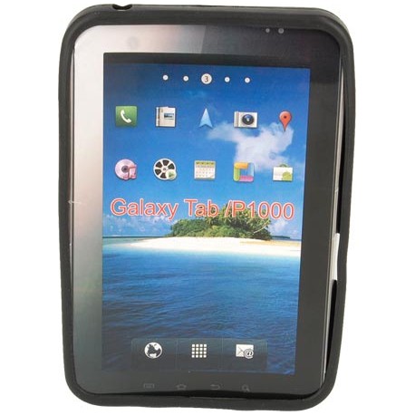 Funda Mooster trasera silicona Samsung P1000 Galaxy Tab negra