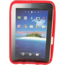 Funda Mooster trasera silicona Samsung P1000 Galaxy Tab roja