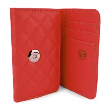 Funda Mooster piel para movil y tarjeta, rojo para Ibold B