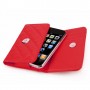 Funda Mooster piel para movil y tarjeta, rojo para Ibold B
