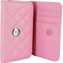 Funda Mooster piel para movil y tarjeta, rosa para Ibold B