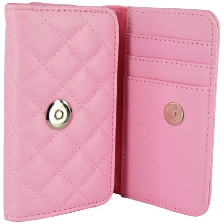 Funda Mooster piel para movil y tarjeta, rosa para Ibold B