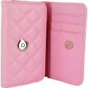Funda Mooster piel para movil y tarjeta, rosa para Ibold B