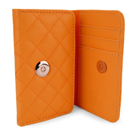 Funda Mooster piel para movil y tarjeta, naranja para Ibold b