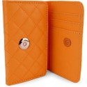Funda Mooster piel para movil y tarjeta, naranja para Ibold b