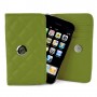 Funda Mooster piel para movil y tarjeta verde para Ibold B