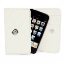 Funda Mooster piel para movil y tarjeta blanco para Ibold b