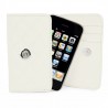 Funda Mooster piel para movil y tarjeta blanco para Ibold b